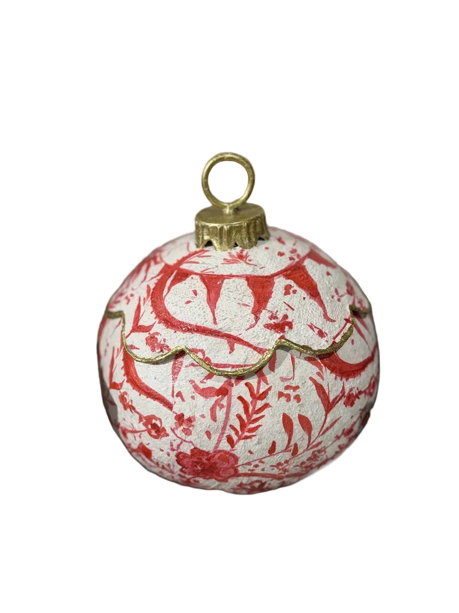 Red Chinoiserie Ornament Box