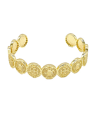 Linked Round Religious Cuff