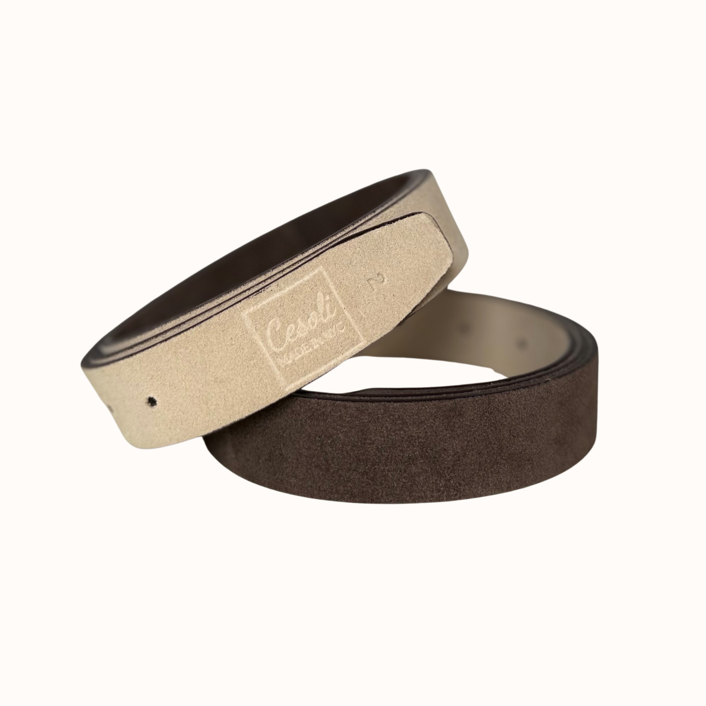 Espresso & Chantilly Reversible Belt