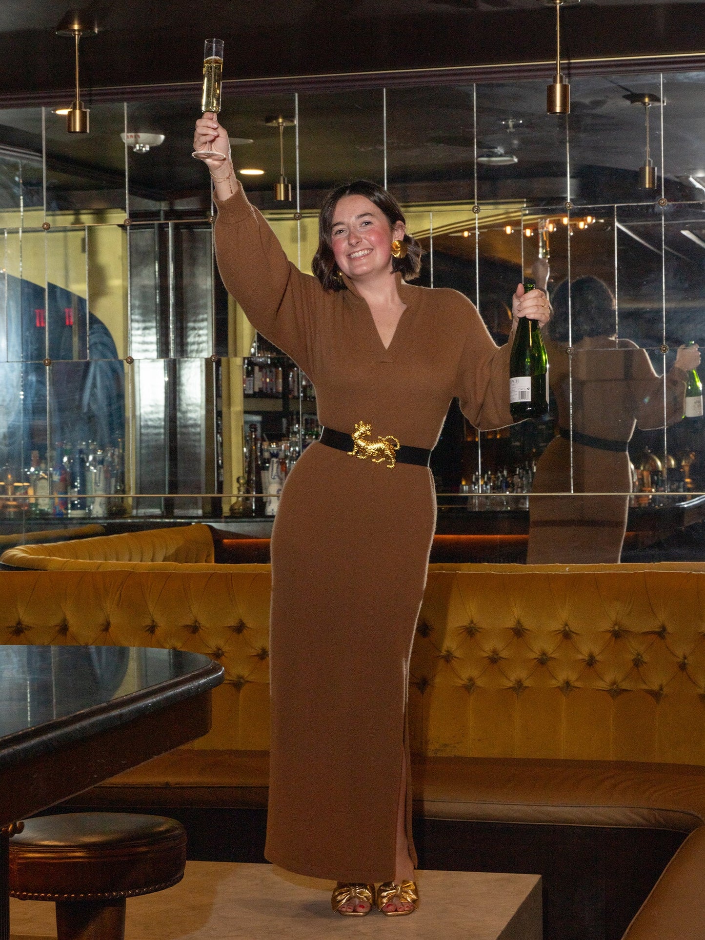 Lolli Maxi Dress Lion Cashmere