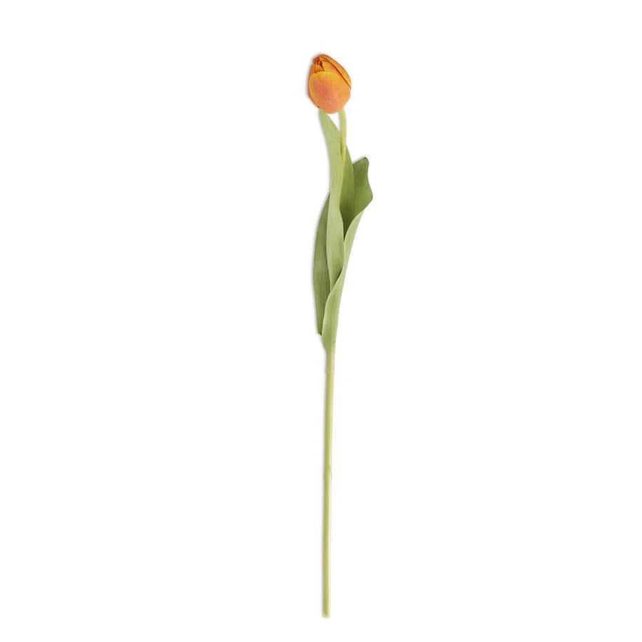 26.75” Silk w/ Real Touch Single Tulip Stem Orange