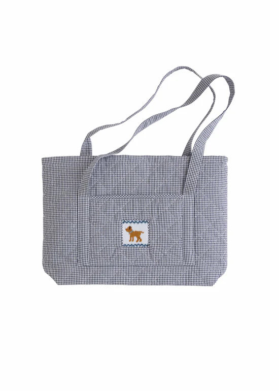 Little English Kids Travel Boy Lab Quilted Tote