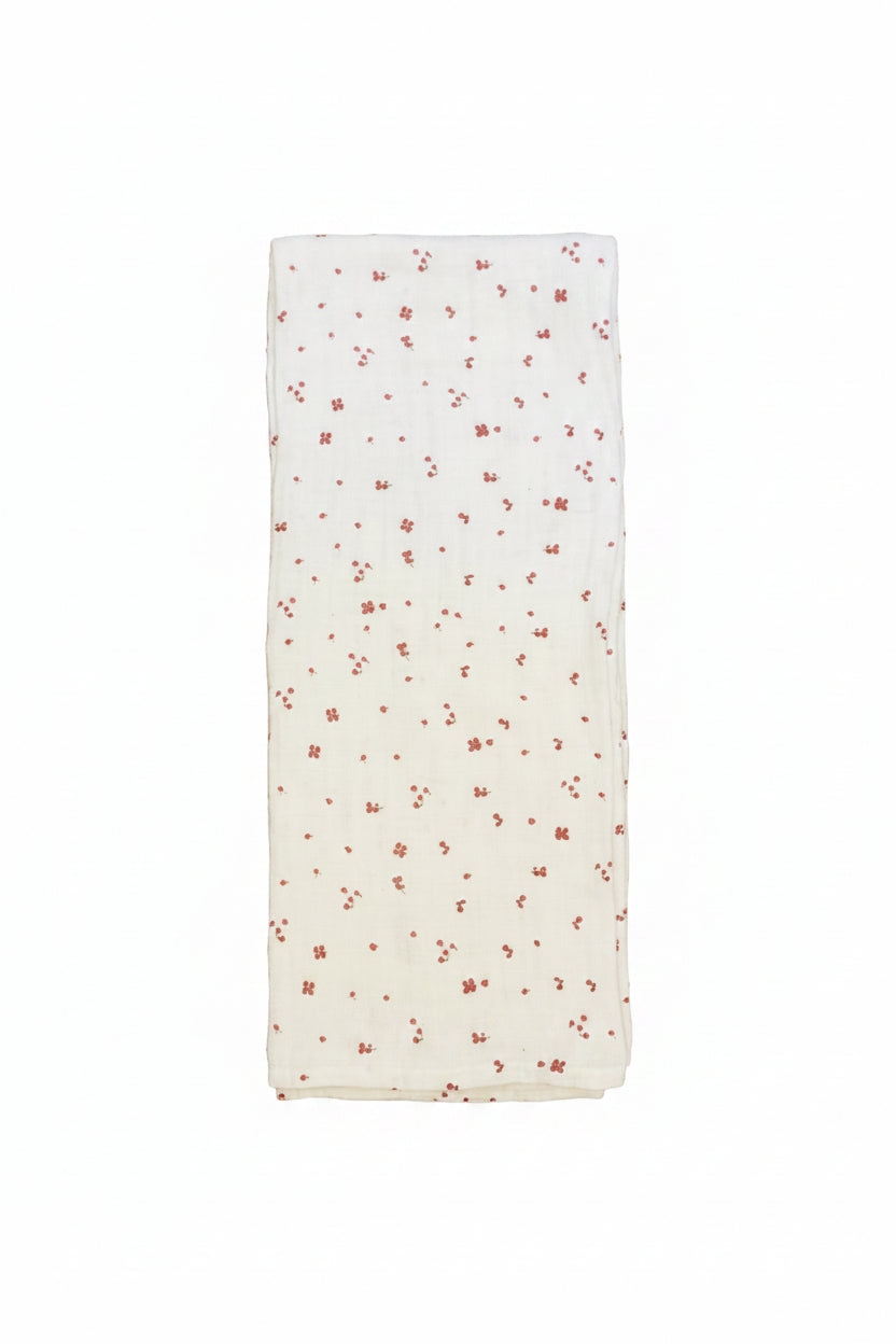 Creative Co-op Baby Blankets Floral Swaddle 41”