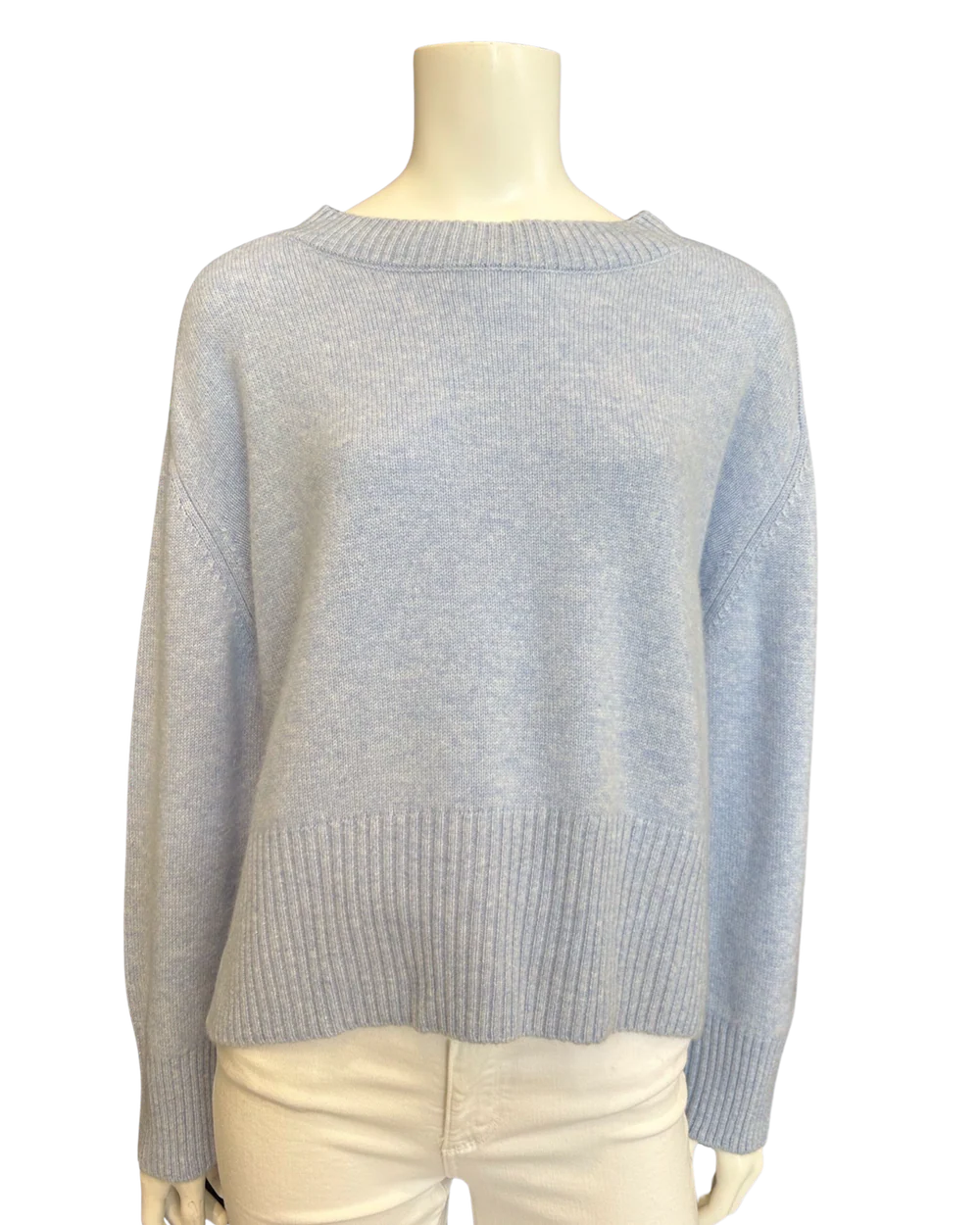 Perfect Day Crew Cashmere Sweater Anniversary Blue