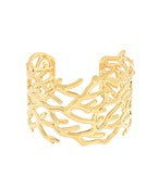 Branch Textured Gold Cuff