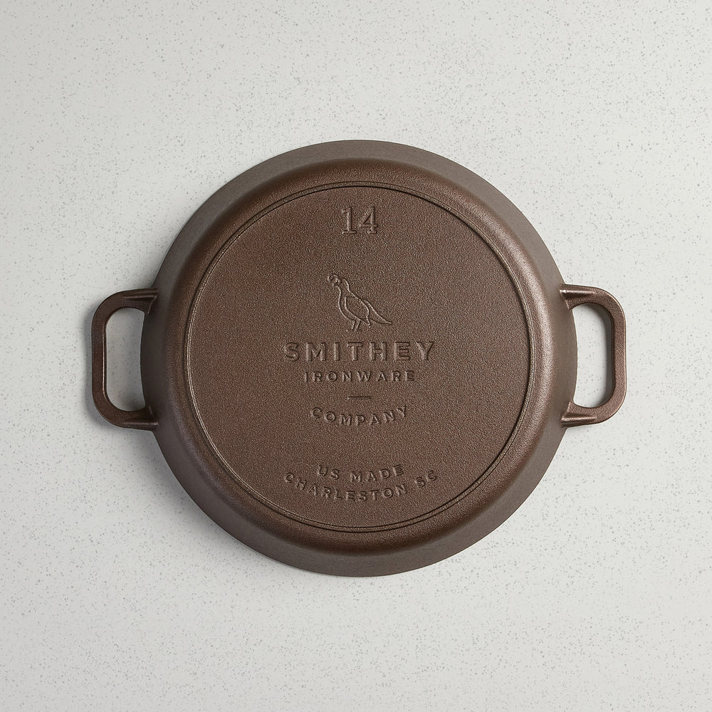 Smithey Dual Handle Cast Iron Skillet No.14