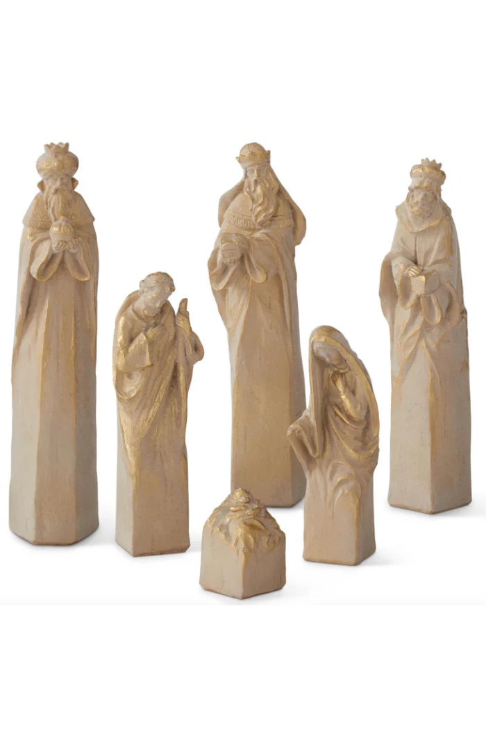 Gold Nativity (set of 6 pieces)