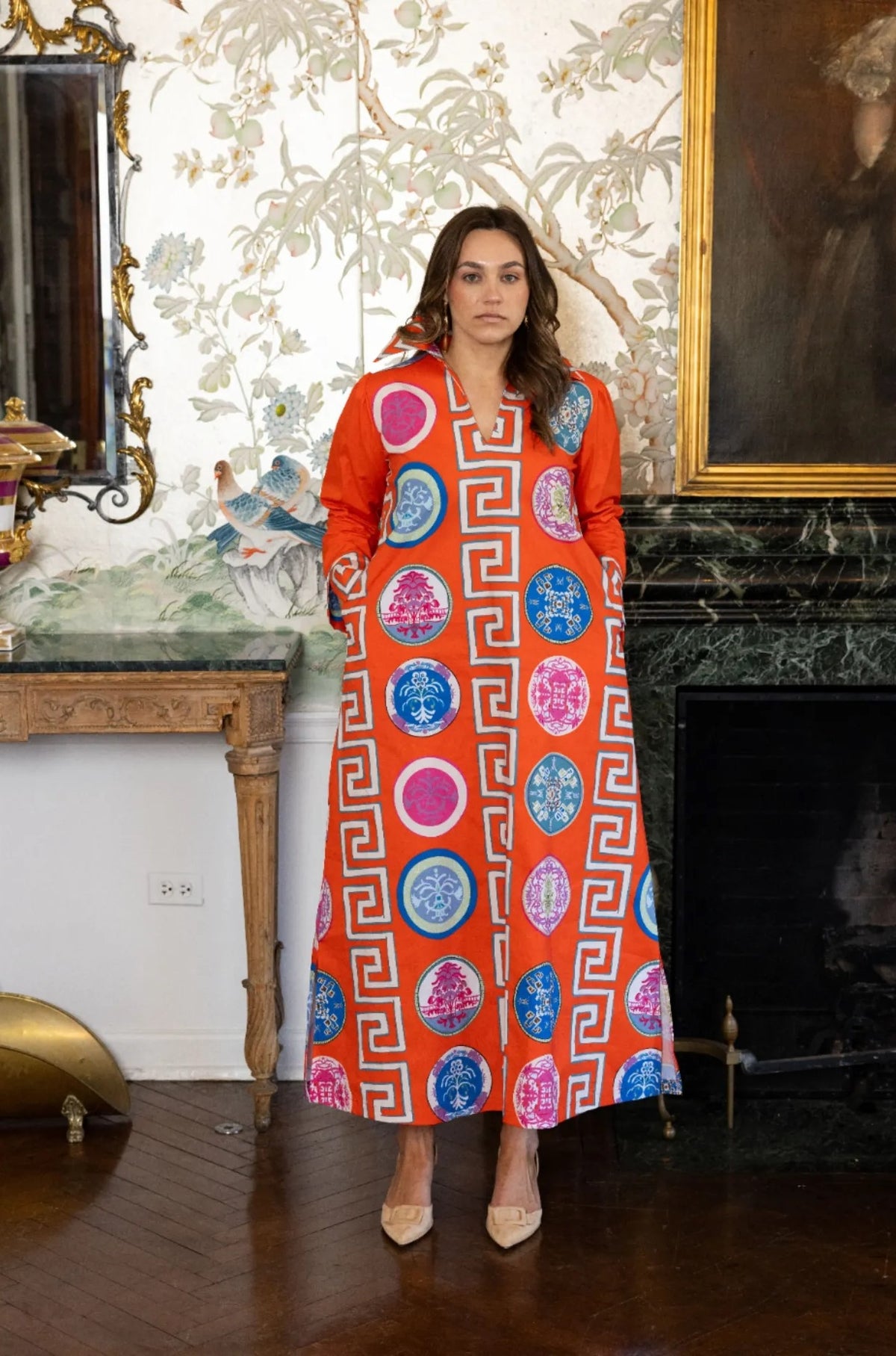 Greek Revival Lana Shirt Long Dress