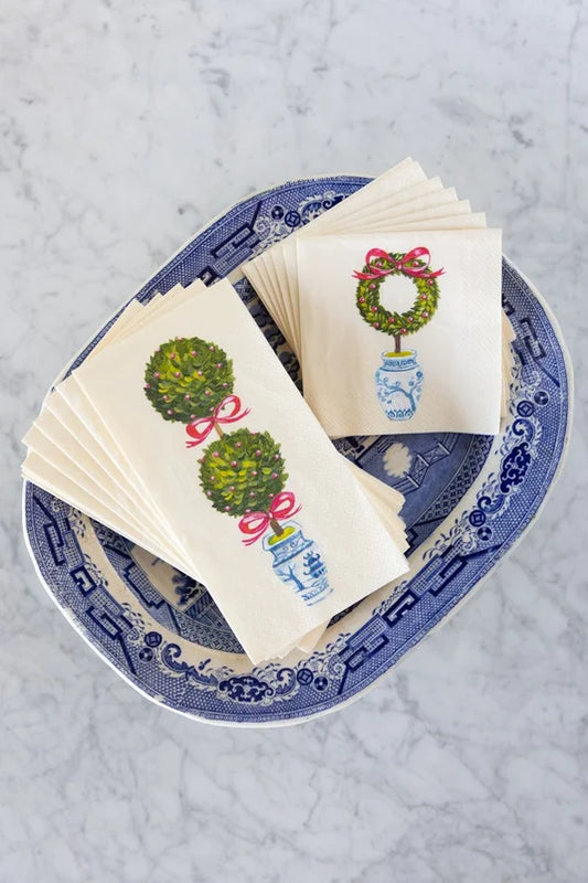 Holiday Topiary Cocktail Napkins