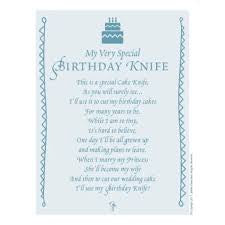 My Very Special Birthday Knife