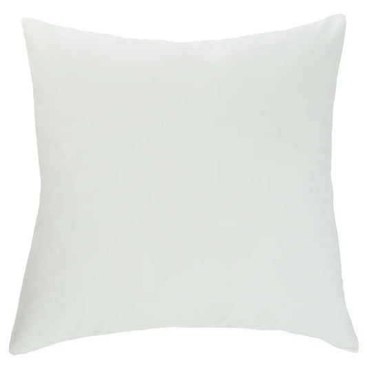 White Linen Pillow w/ Red Chinese Decorative Pattern Printing Pillow