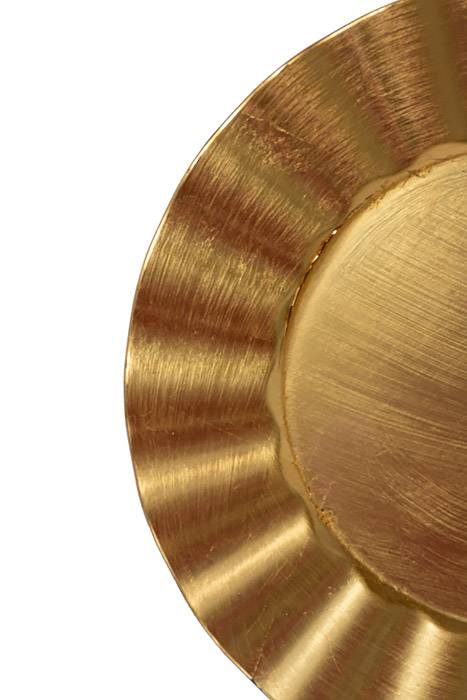 13” Gold Ruffled Charger Plate