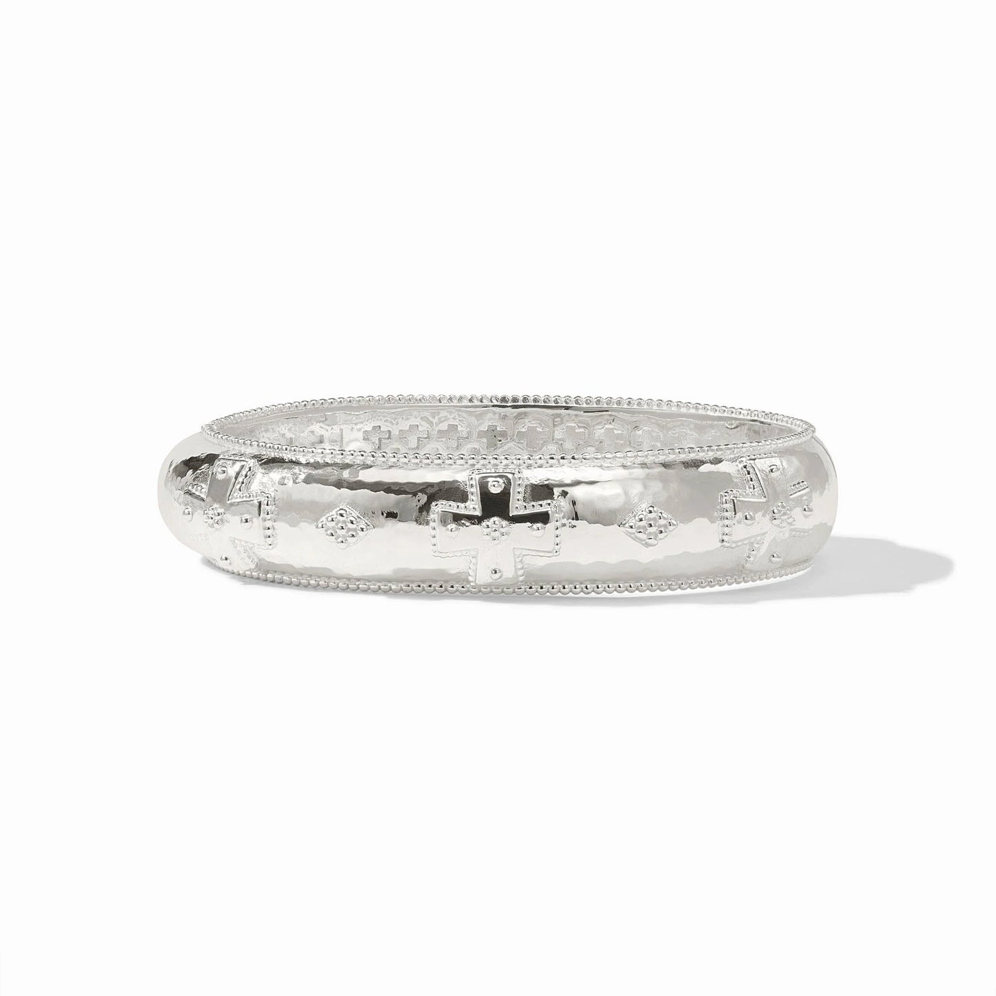 Julie Vos Canterbury Hinged Bangle Silver