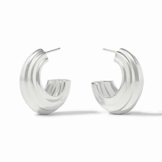 Julie Vos Portofino Statement Hoop Silver