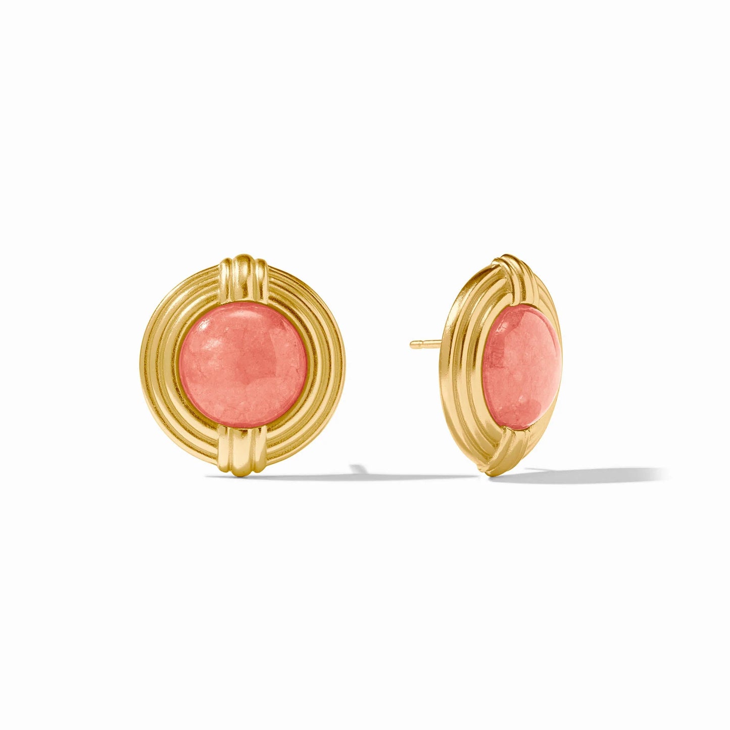 Julie Vos Portofino Statement Stud Melon Jade