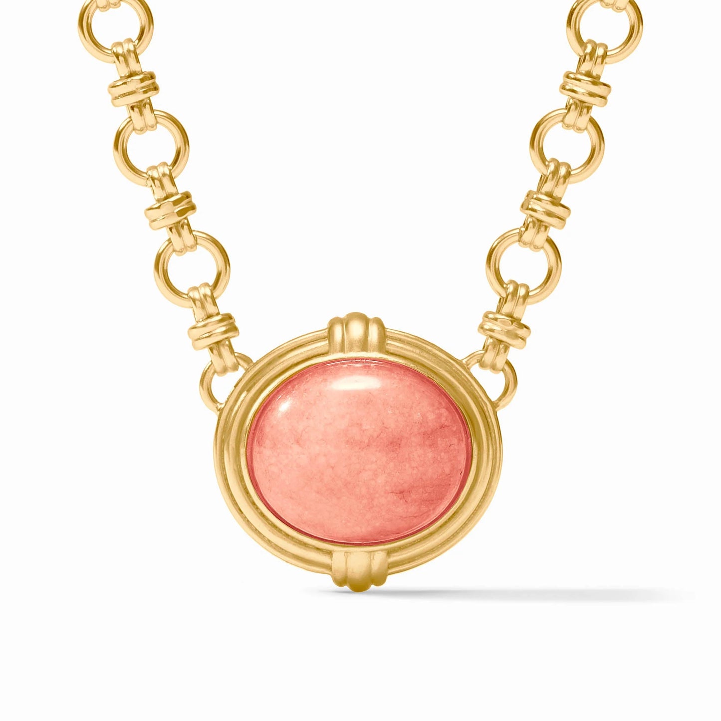 Julie Vos Portofino Demi Necklace Melon Jade