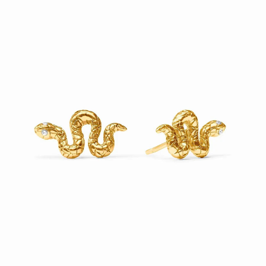 Julie Vos Snake Stud Cubic Zirconia