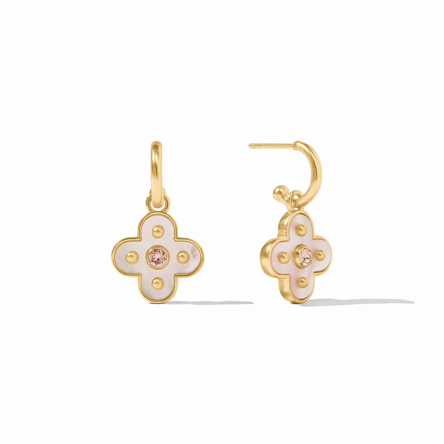 Julie Vos Colette Hoop & Charm Earrings