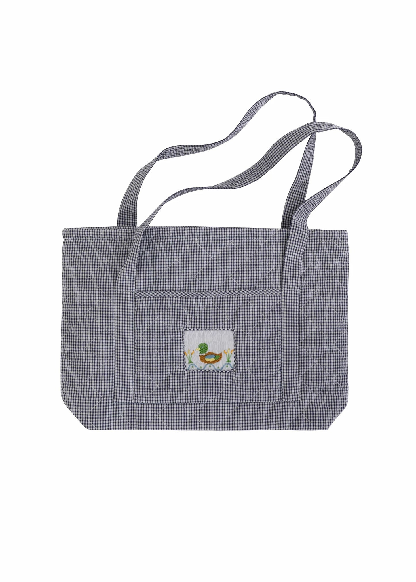 Little English Kids Travel Navy Mallard Quilted Luggage Tote