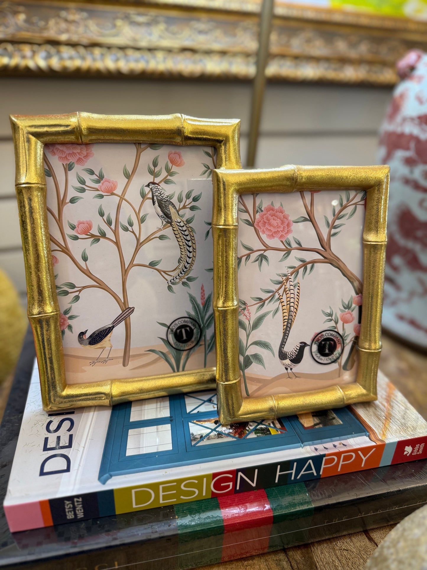 Gold Bamboo Picture Frame