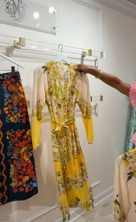 Anna Cate Lemon Dress Long