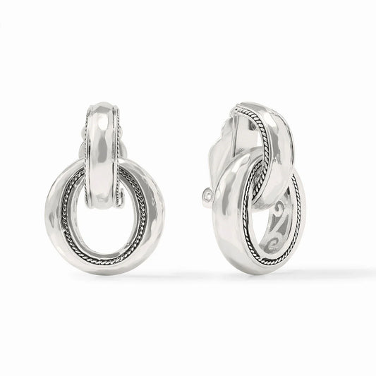 Julie Vos Cannes Doorknocker Clip On Earrings