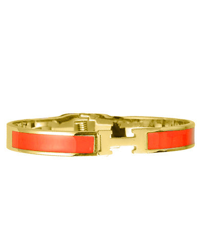 H Bracelet, skinny Orange