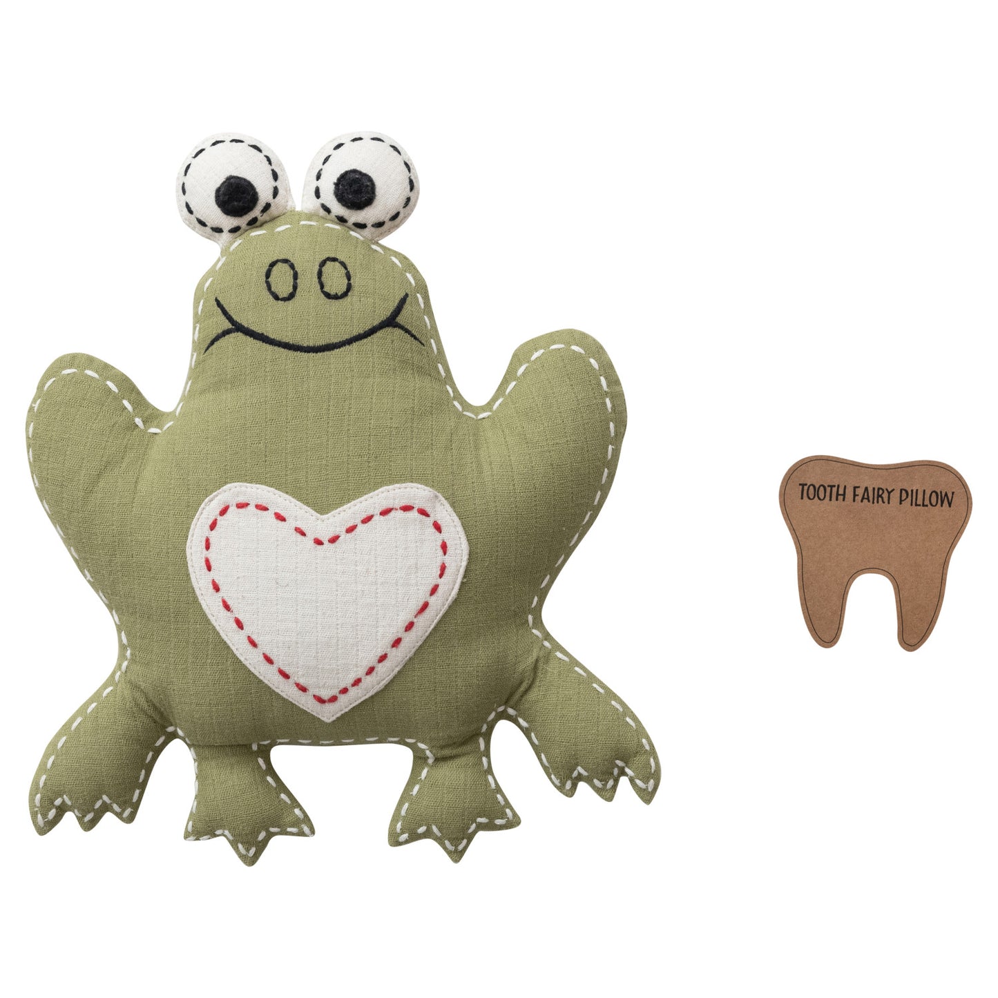 Cotton Double Cloth Frog Tooth Fairy Pillow