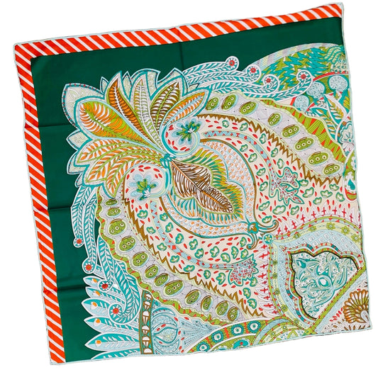 Square Silk Scarf 35"X35" (5 Colors)6