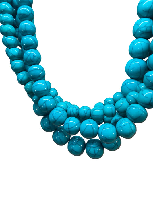 Horn Clasp Multi-Strand Beaded Necklace(2 Colors)