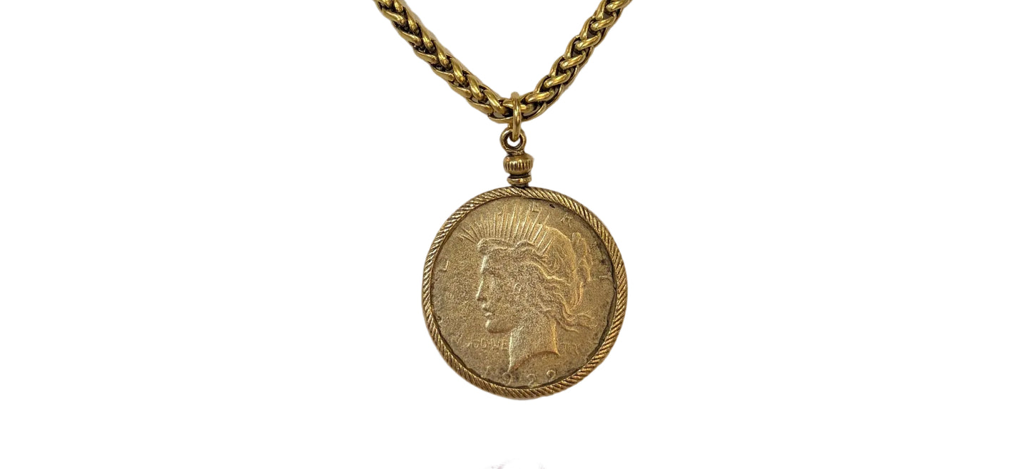 Goddess Gold Coin Necklace