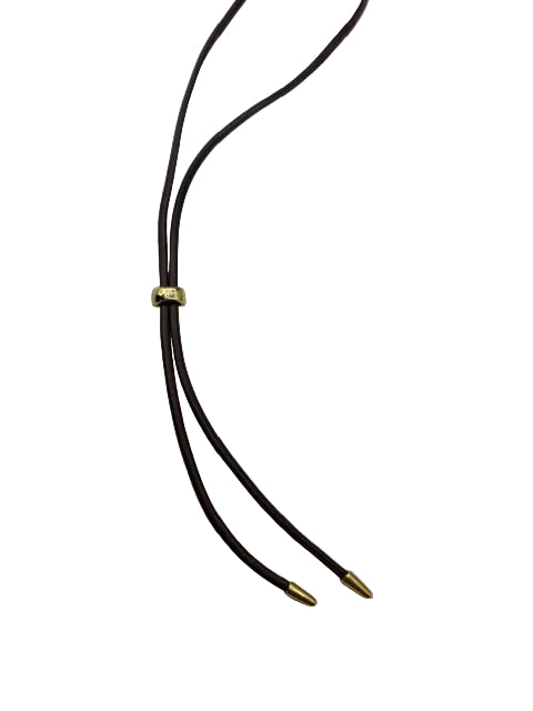 Brown Figgy Vegan Leather Necklace