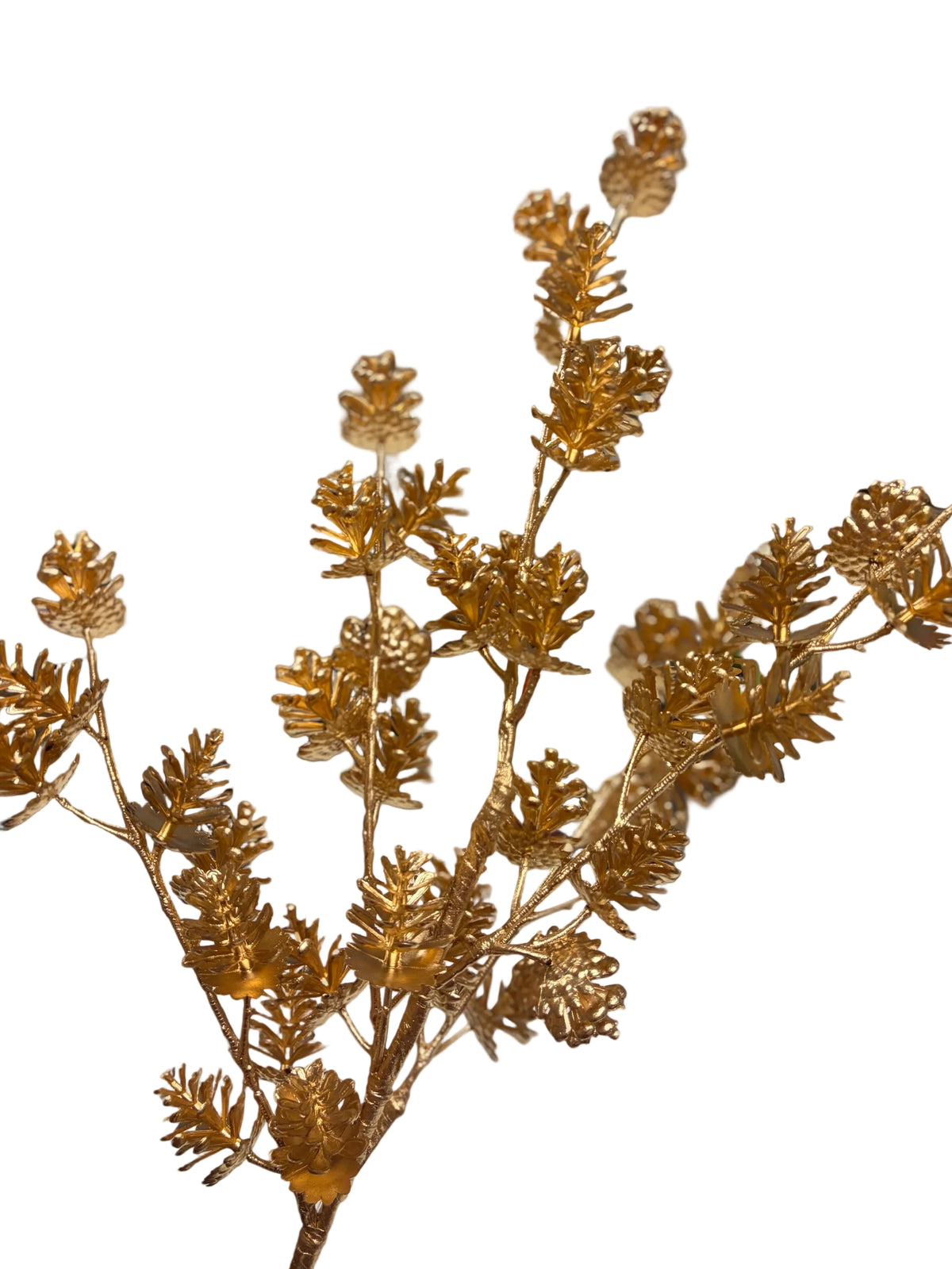 31" Gold Pinecones Stem