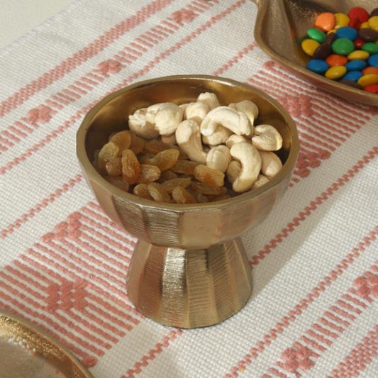 Mini Gold Pedestal Bowl