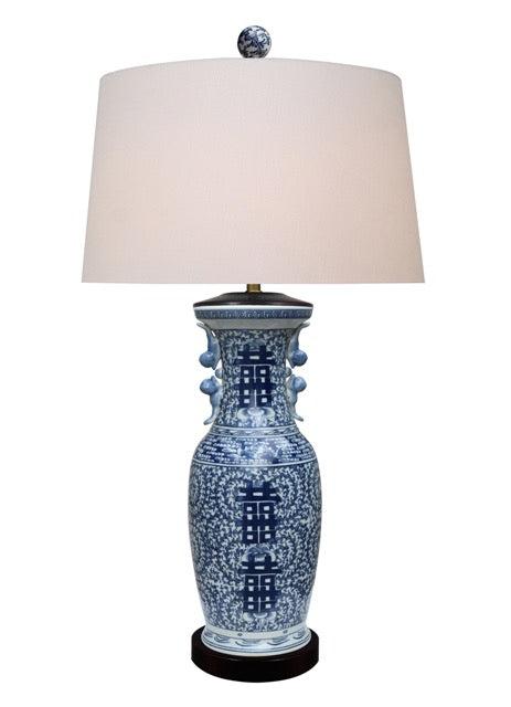 Double Happiness Antique Vase Lampshade