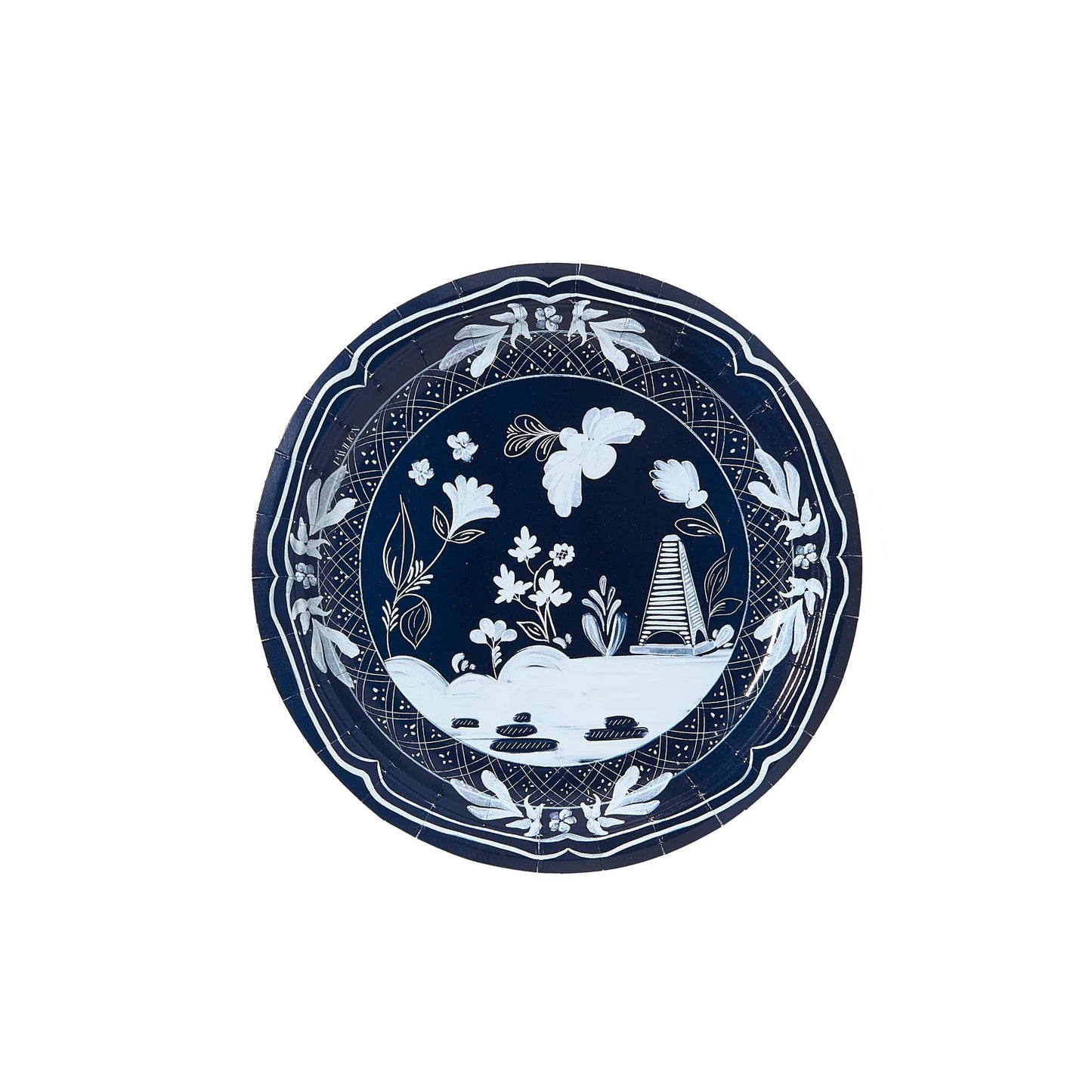 Pavilion Mini Beachside Paper Plates - Navy & Sky