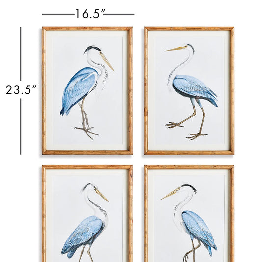 Elegant Blue Heron Print (4 Styles)