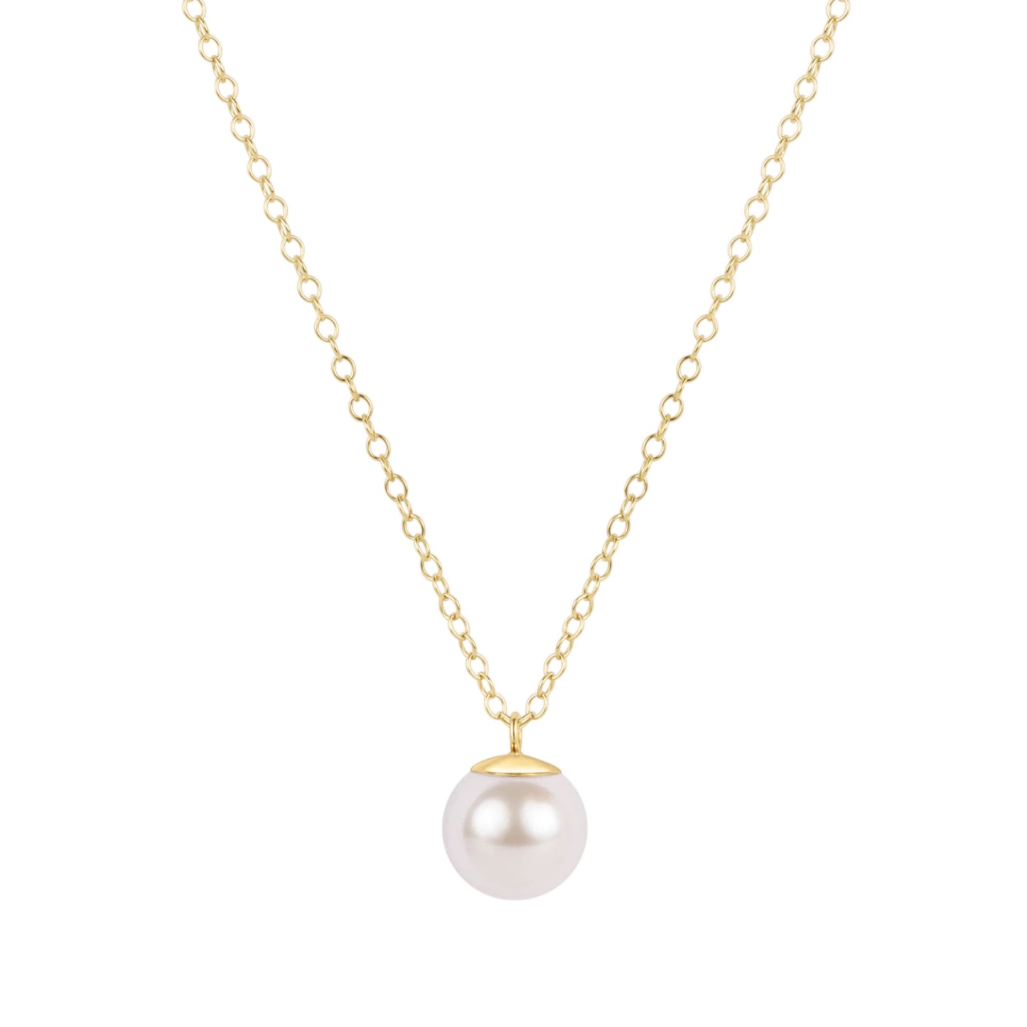 Enewton 16" necklace gold - classic pearl 10mm charm