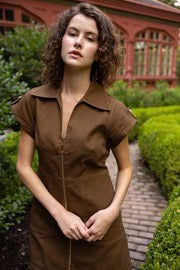Colin Dress in Bark