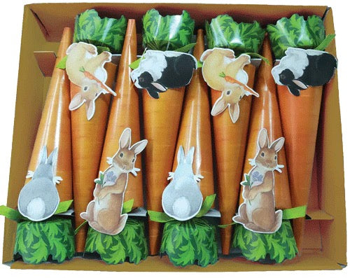 Bunnies & Carrots Party Crackers-Caspari