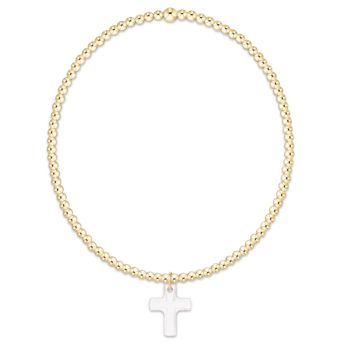 Enewton Classic Gold 2mm Bracelet-Blessed Crystal Charm
