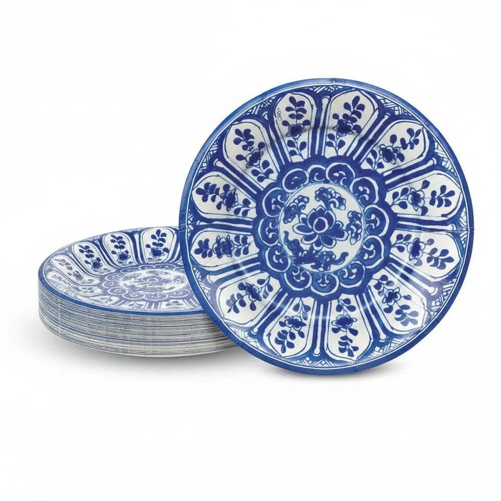Indigo Garden Blue & White Dessert/Salad Plates