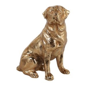 IVYMILL Gold Dog Decor