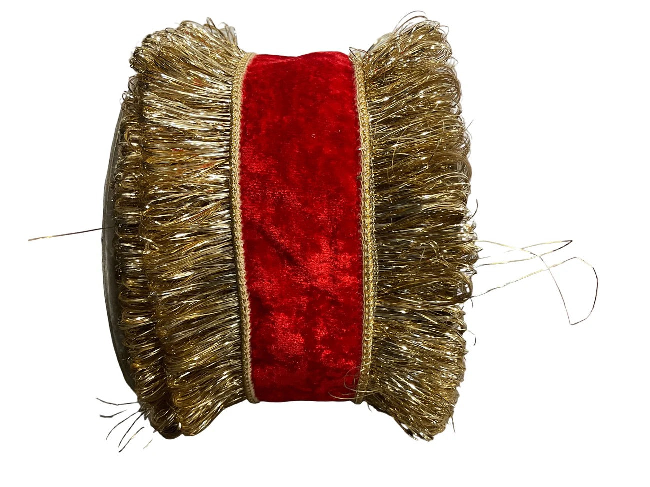 Red Velvet DBL Metallic Dupion Ribbon
