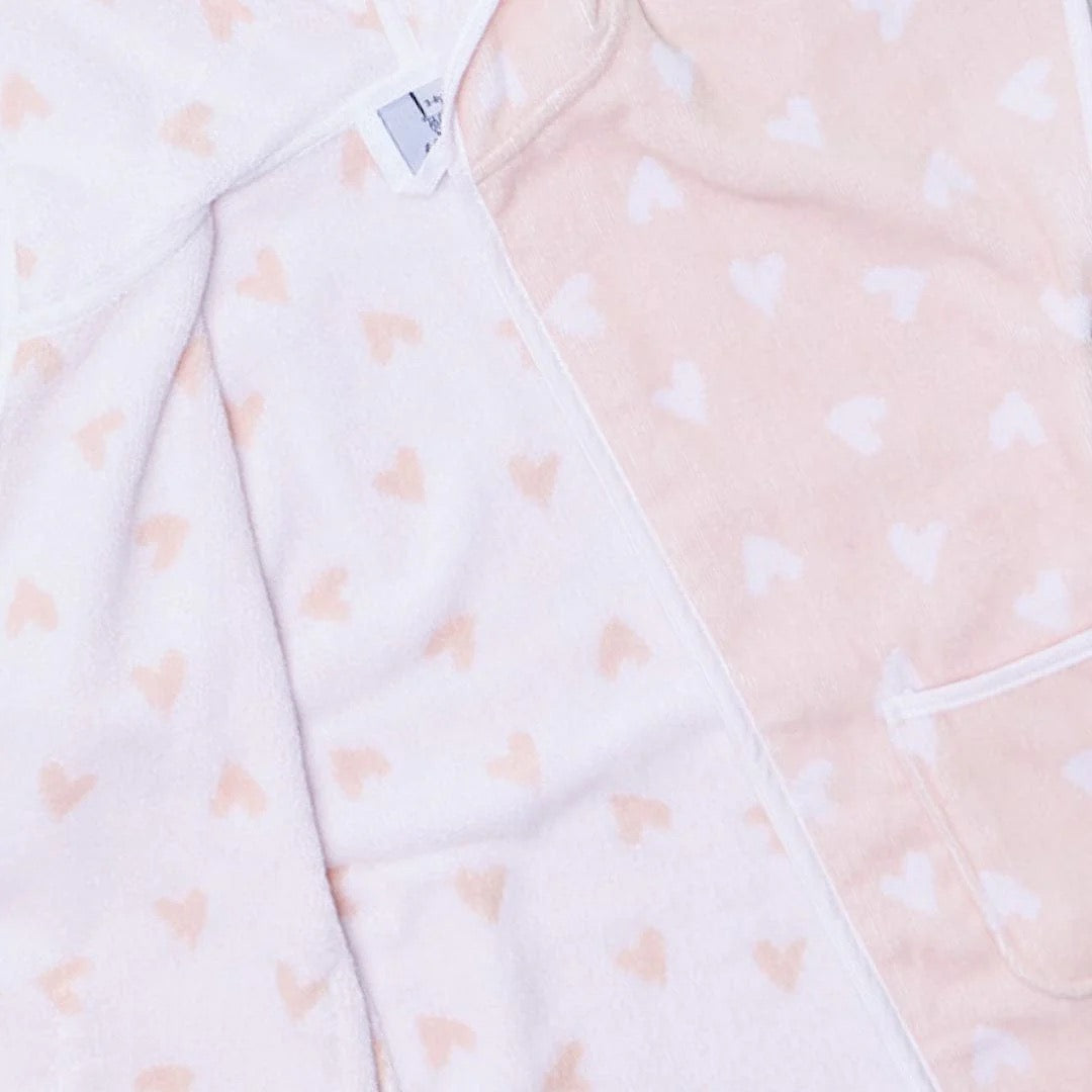 Weezie Kids' Cover Up-Tossed Pink Hearts