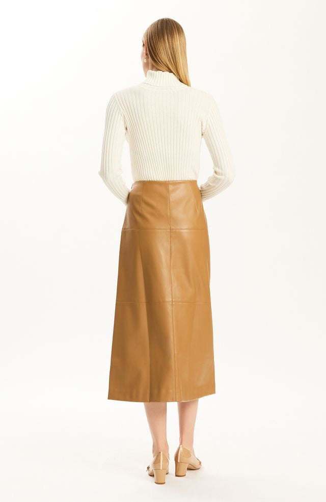 Phoebe Vegan Skirt in Latte