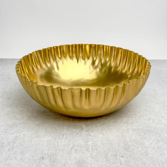 Gold Ripples Bowl (11")