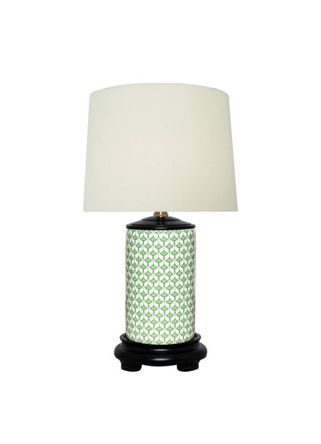Green Fish Scales Vase Lamp