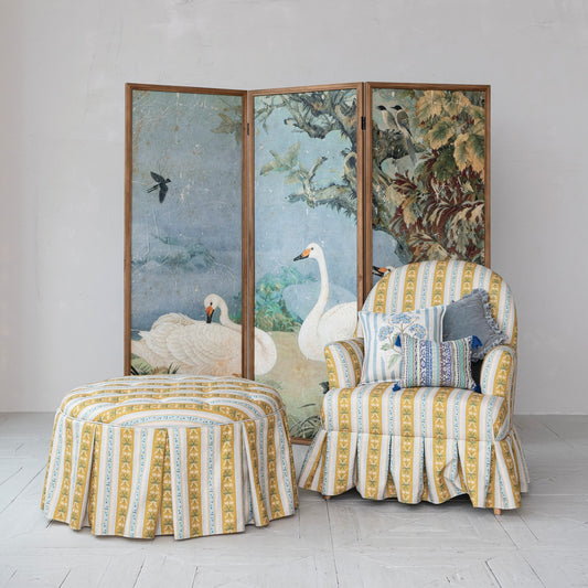 Upholstered Skirted Chair