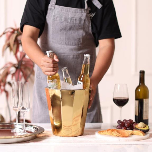 Gold Octagon Stainless Steel Chiller